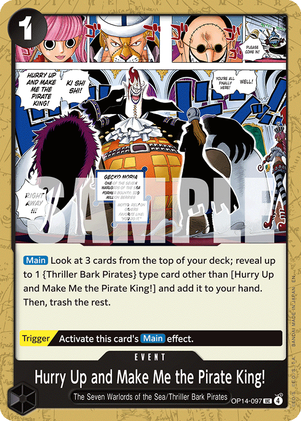 Hurry Up and Make Me the Pirate King!
