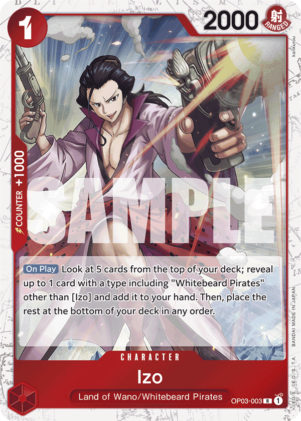 Izo (OP03-003) (Jolly Roger Foil)