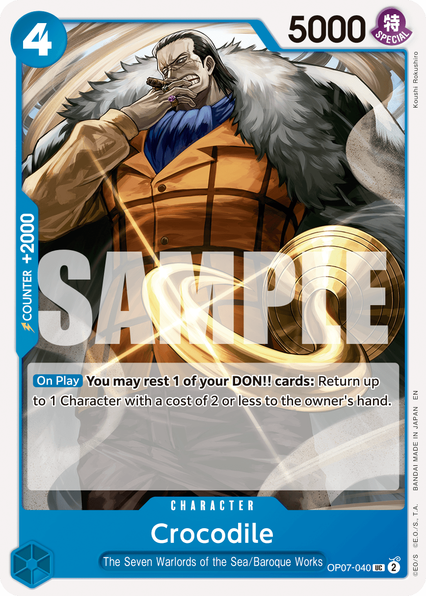 Crocodile - OP07-040 (Reprint)